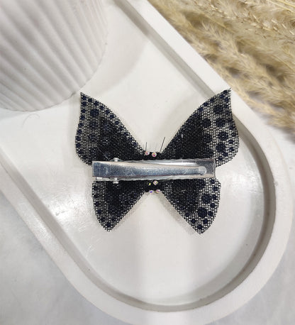 Black Net Butterfly Hair Clip