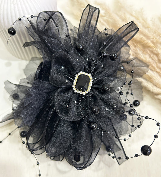 Black Noir Hana Hair Clip