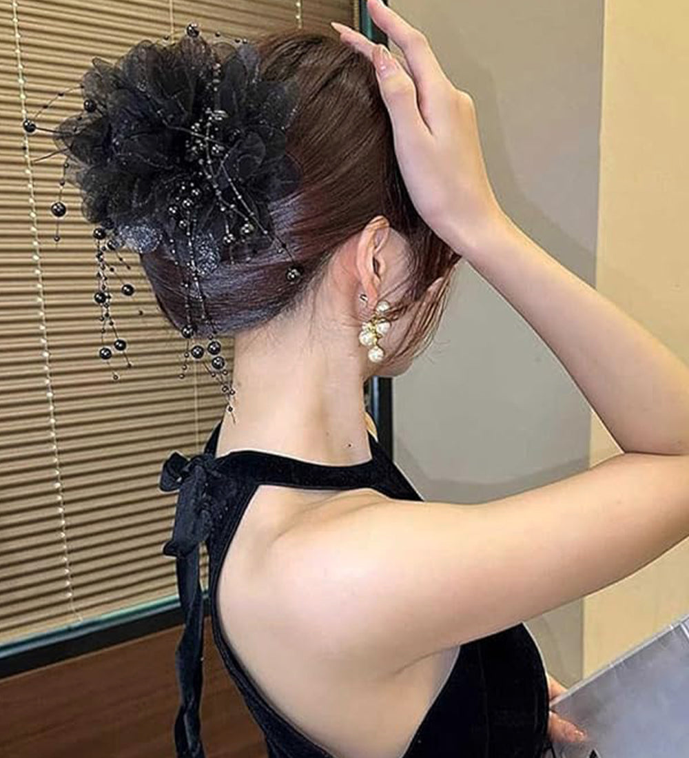Black Noir Hana Hair Clip