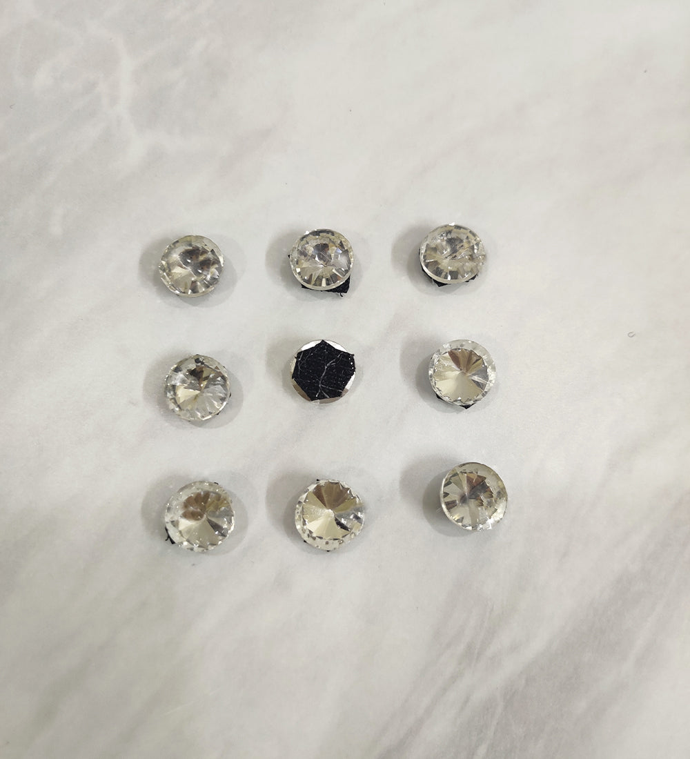 Silver Stone Velcro Stick-on