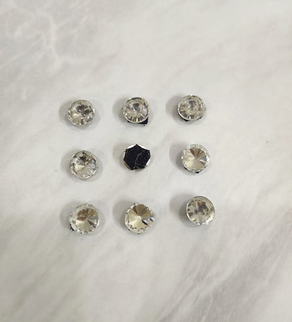 Silver Stone Velcro Stick-on
