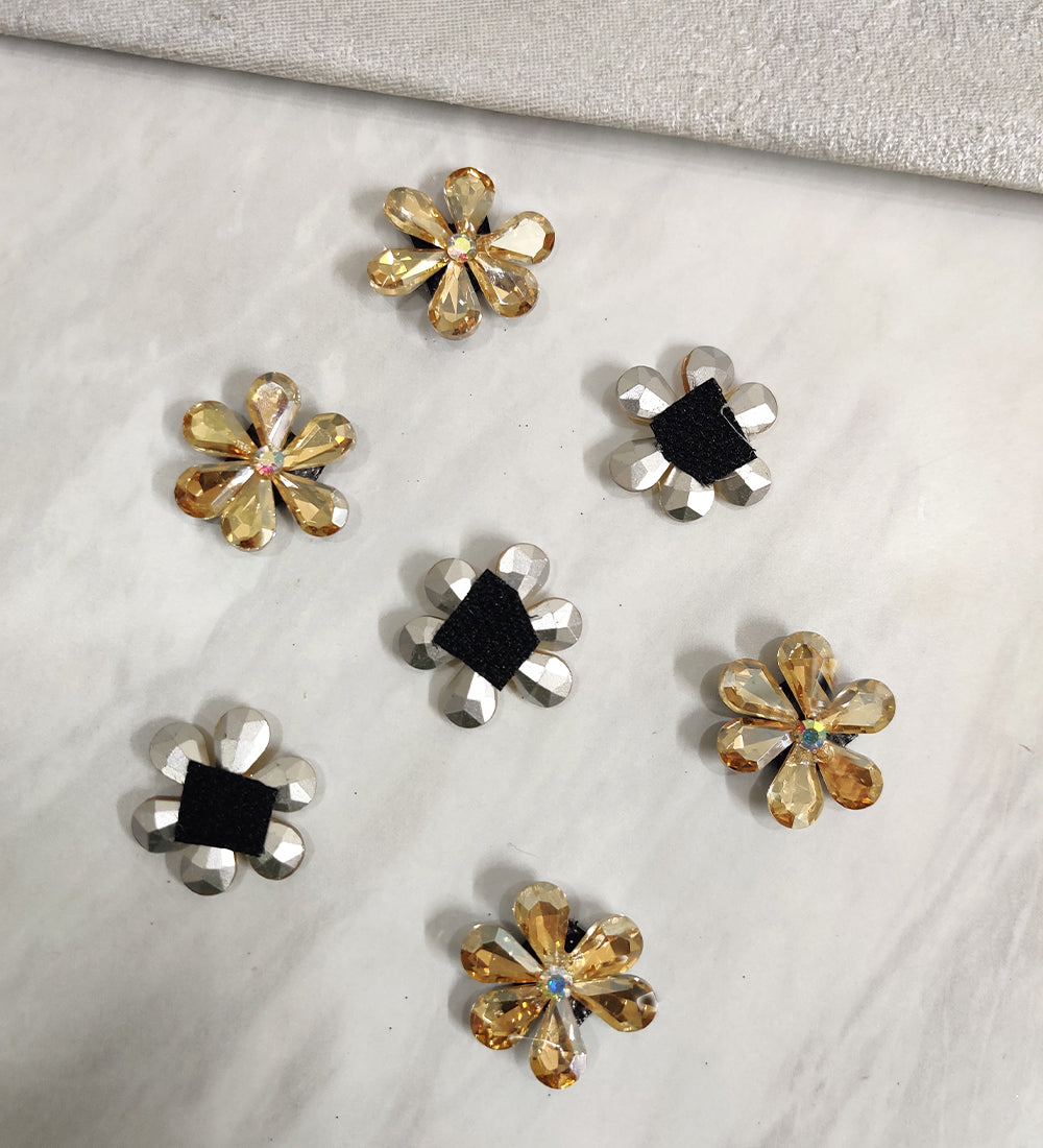 Golden Flower Velcro Stickon