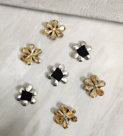 Golden Flower Velcro Stickon