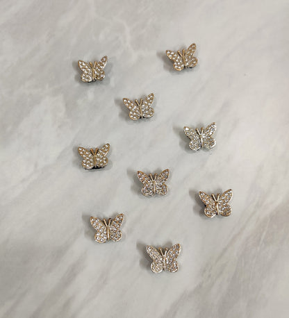 Golden Small Butterfly Velcro Stick-on
