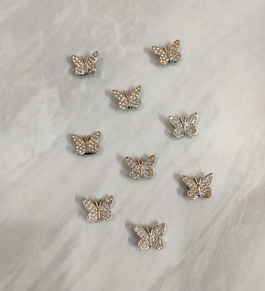 Golden Small Butterfly Velcro Stick-on