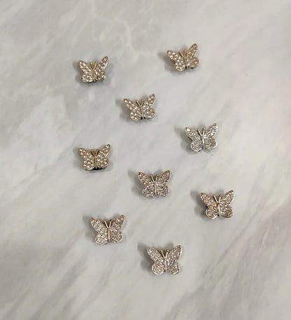Wedding Hair Accessories Combo Set – Floral Pins, Butterfly Clips & Coin Charms