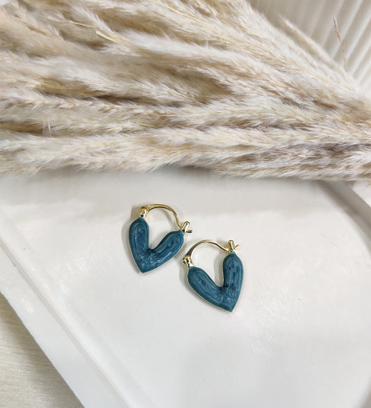Heart Shape Hoop Earrings