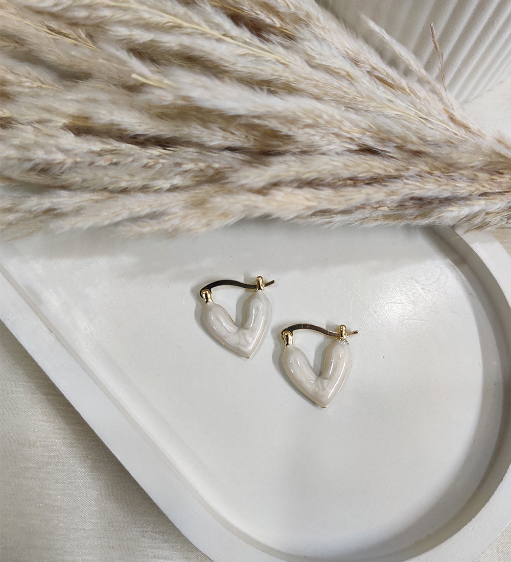 Heart Shape Hoop Earrings
