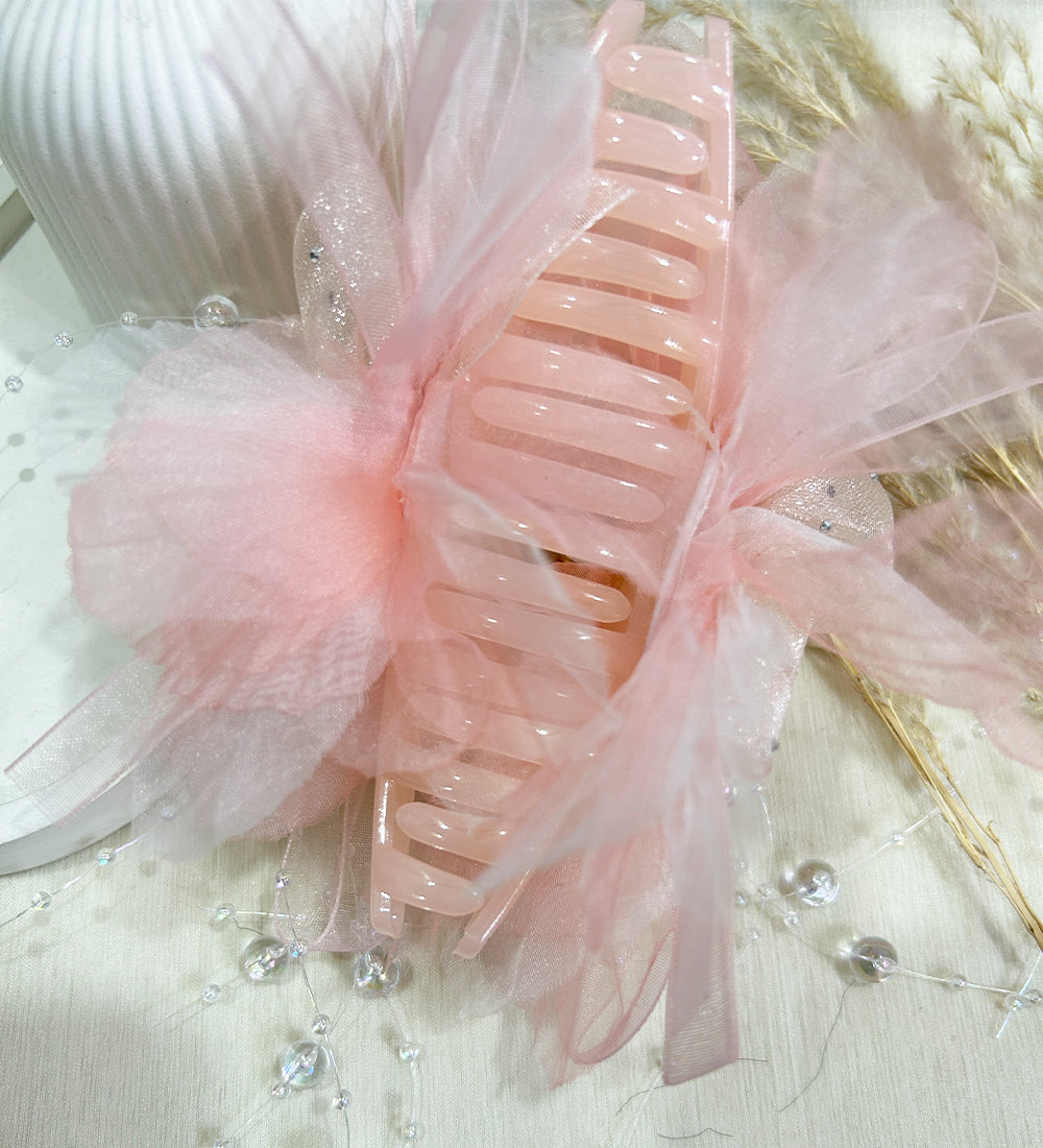 Pink Noir Hana Hair Clip