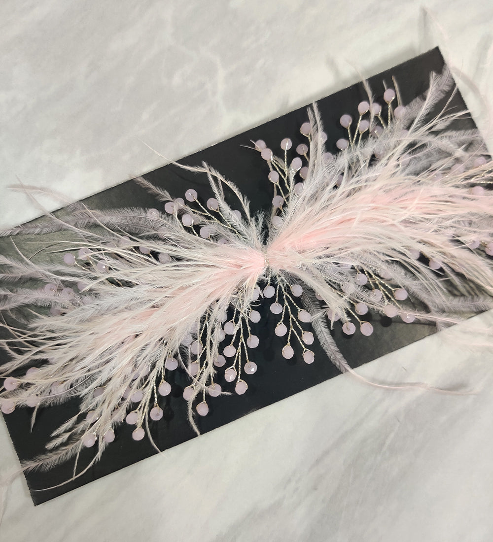 Pink Feather Hair Vein