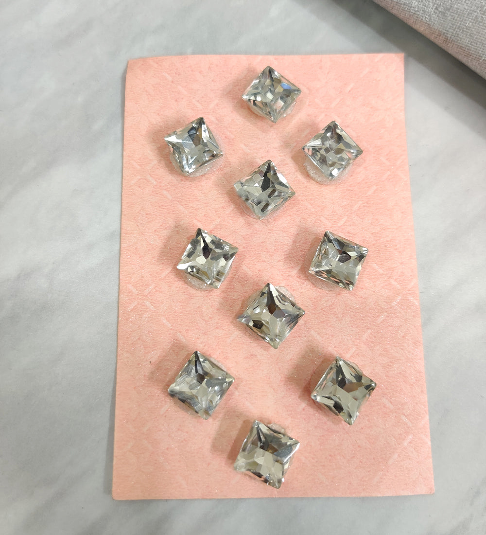 Silver Stone Velcro Stud
