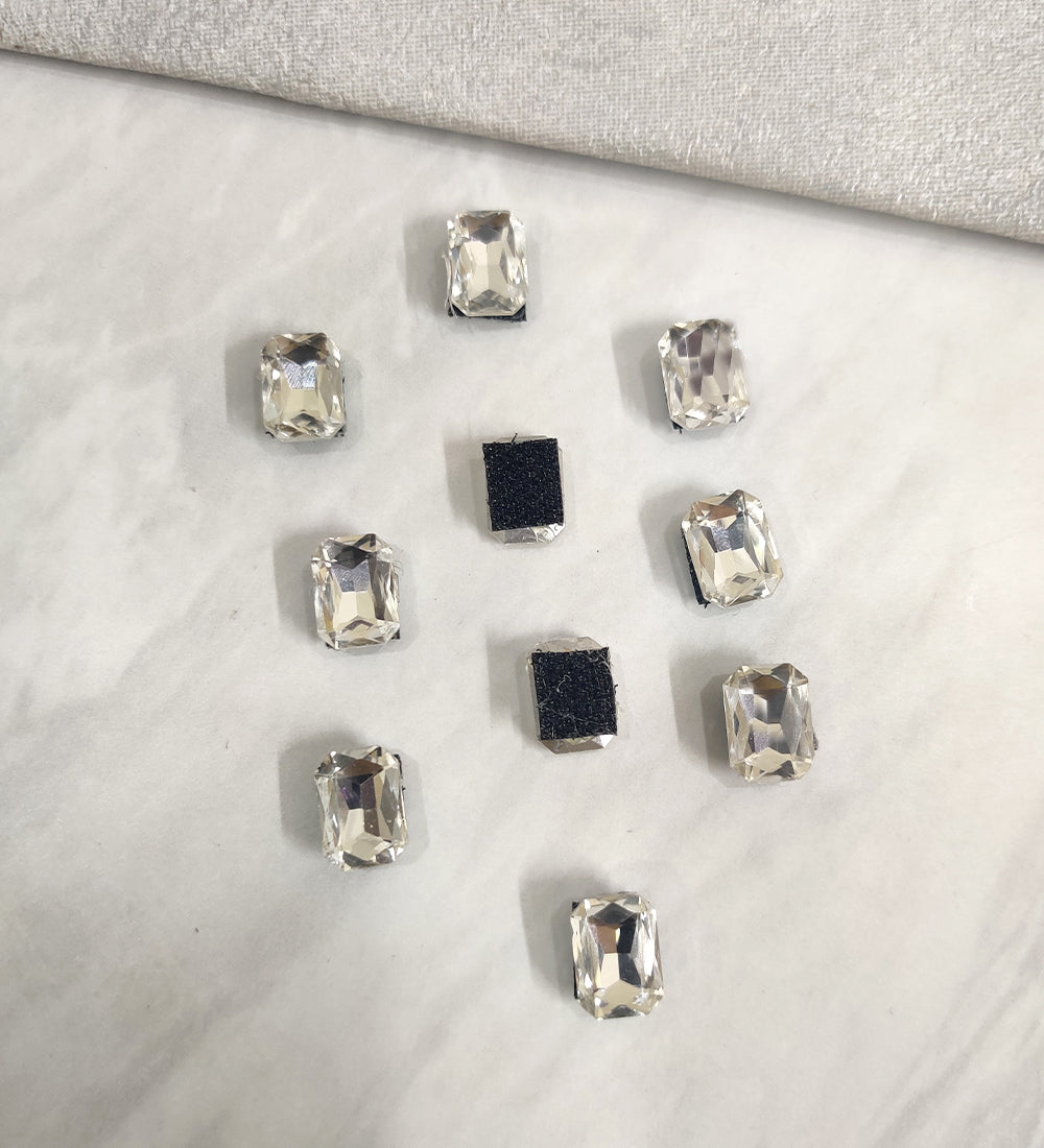 Silver Velcro Stud Stone