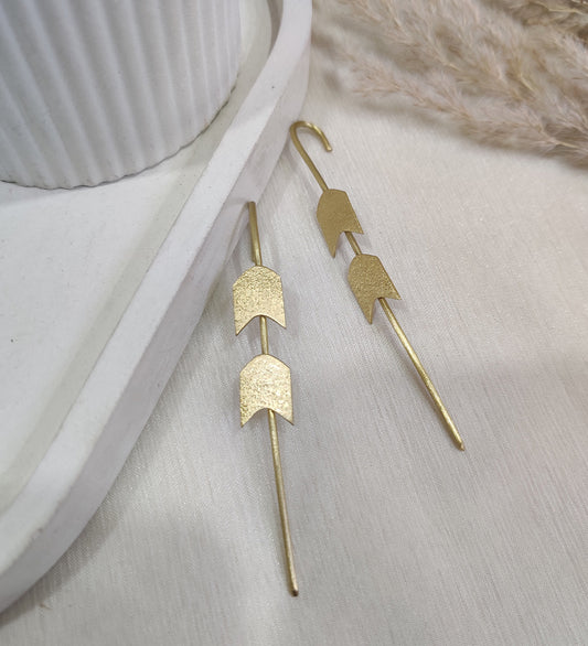 Stylish Arrow Cuff Earrings