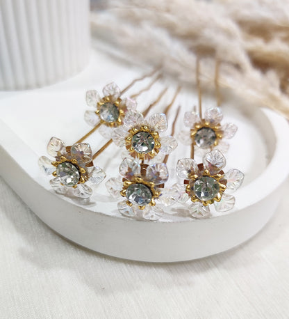 Crystal Stone Studded  Bun Pin