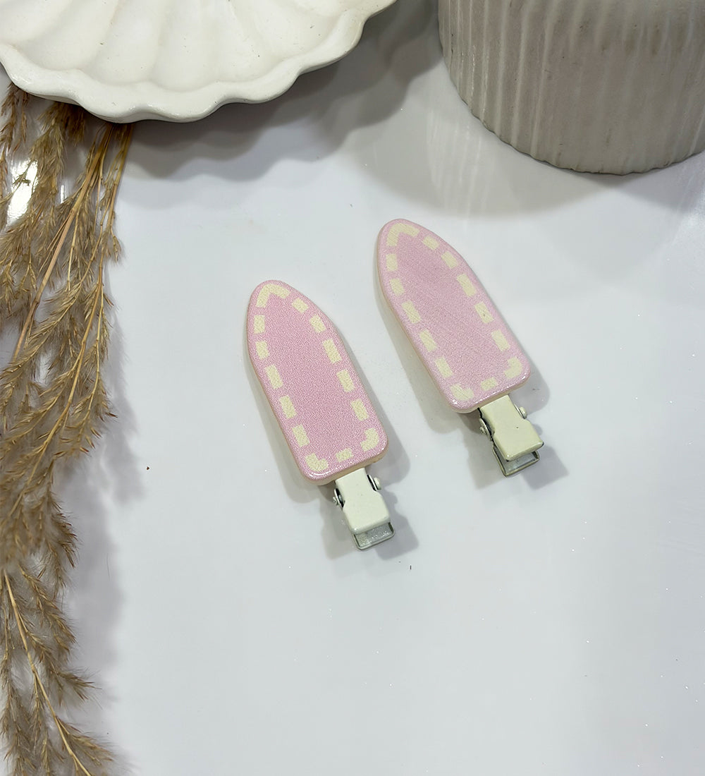Pastel Stitch Snap Hair Clips (Set of 2)