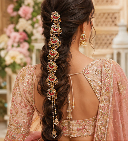 Royal Kundan Braid Chain
