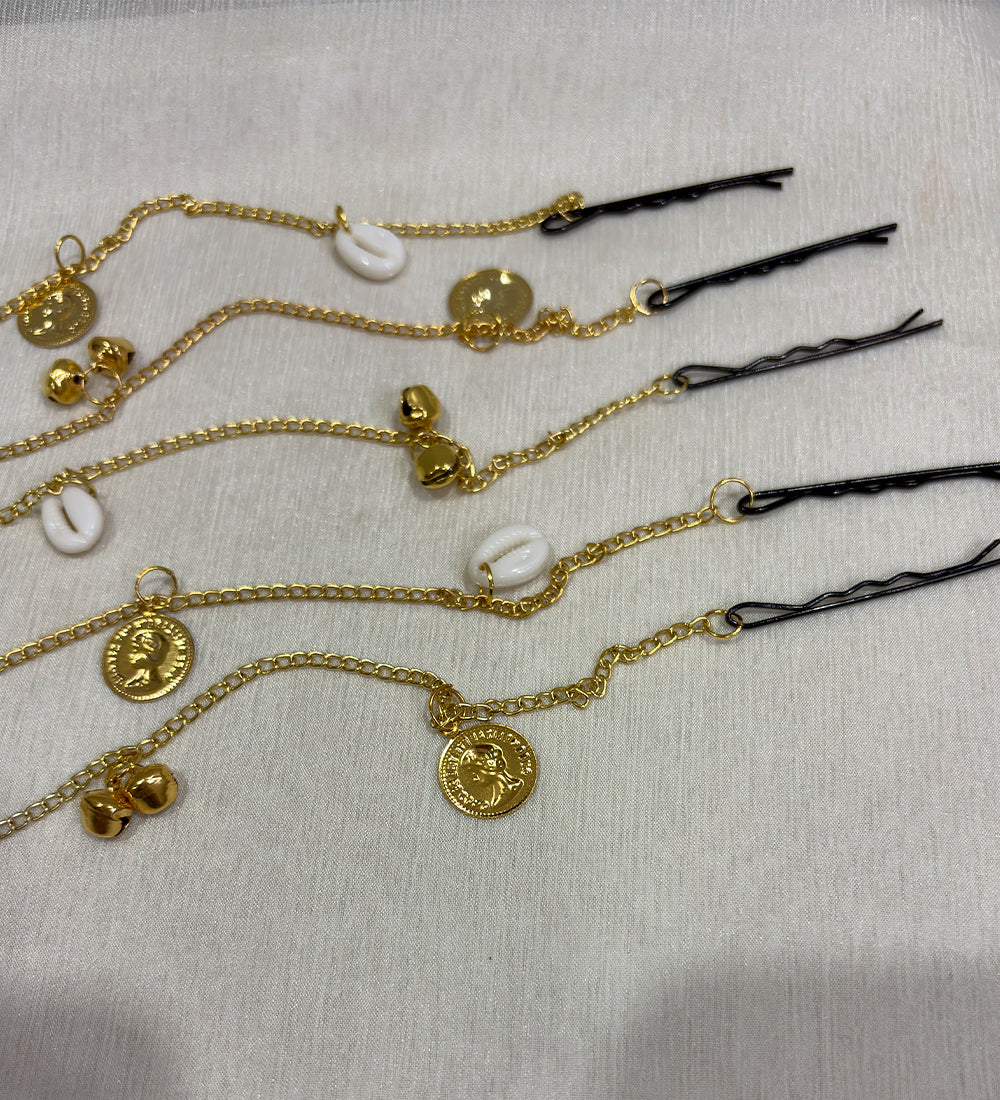 Golden Shell Hair Chain