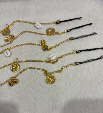 Golden Shell Hair Chain
