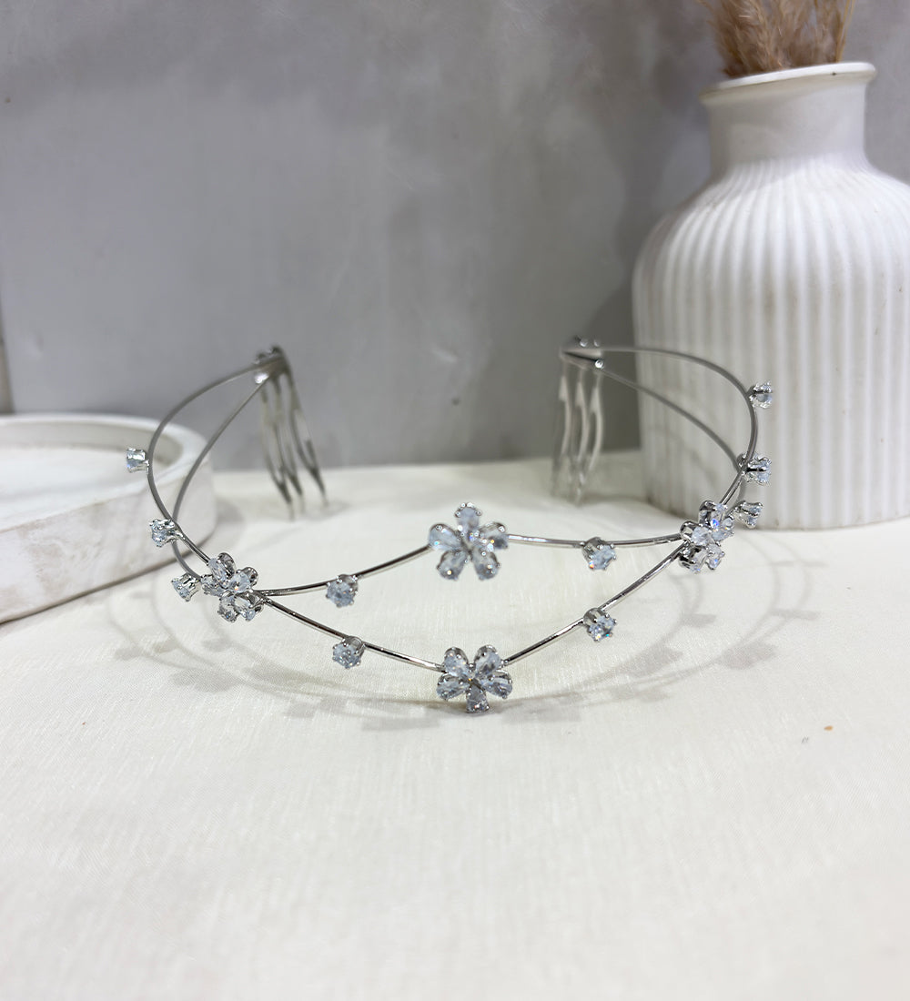 Crystal Petal Grace Tiara