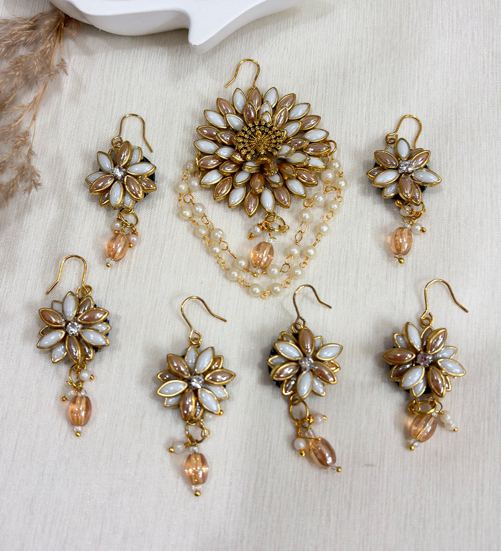 Pearl Floral Bridal Hair Accessories Set