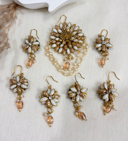 Pearl Floral Bridal Hair Accessories Set