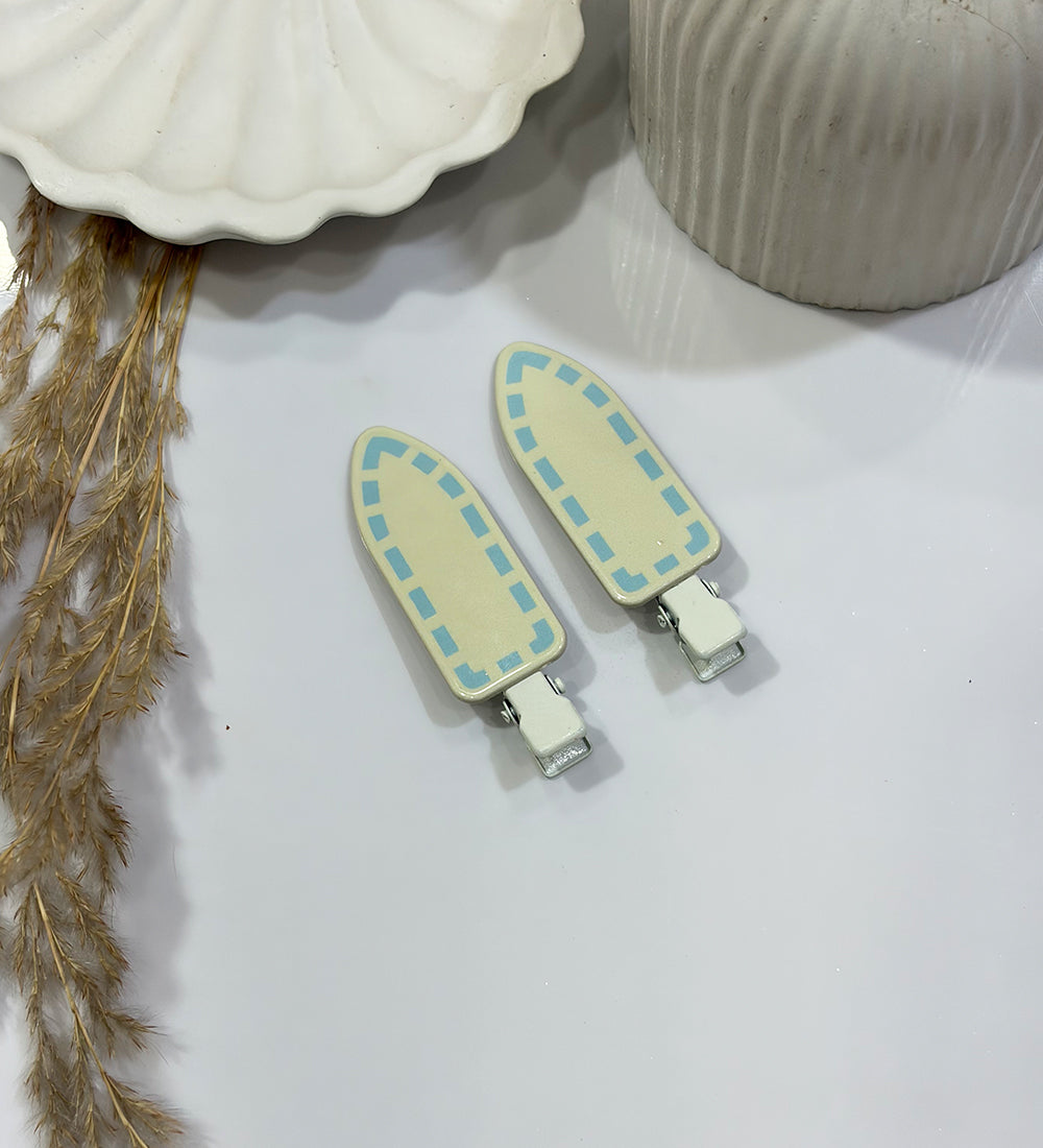 Pastel Stitch Snap Hair Clips (Set of 2)