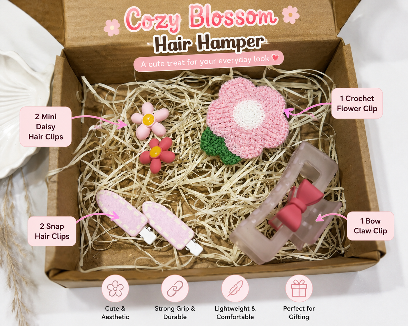 🌸Cozy Blossom Hair Hamper🌸