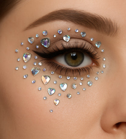 Holographic Crystal Stick-On Gems