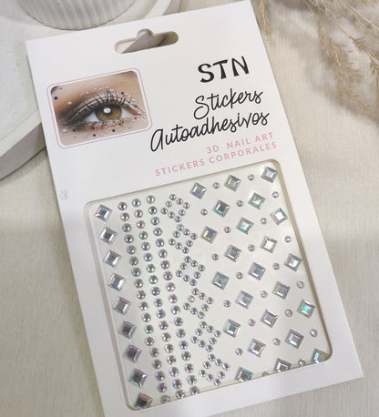Holographic Crystal Stick-On Gems