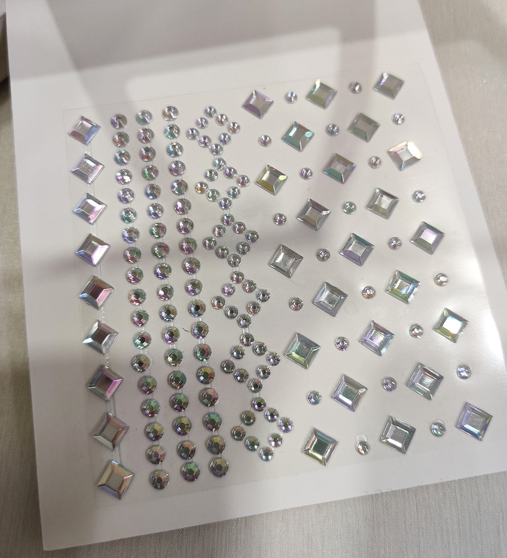 Holographic Crystal Stick-On Gems